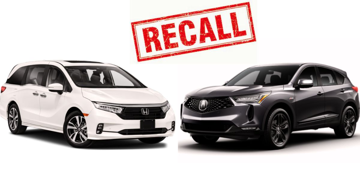 Honda Recalls Odyssey and Acura RDX over Assembly Concerns