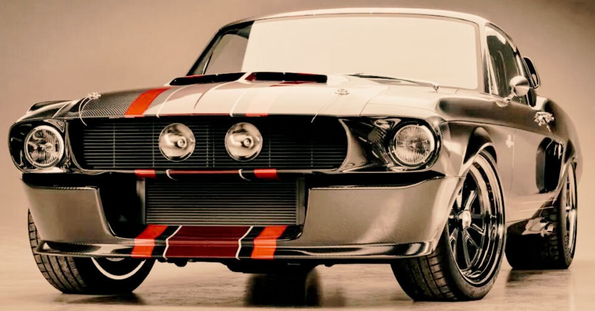 The carbon-bodied 1967 Shelby GT500CR Mustang Centennial Edition to help heart research